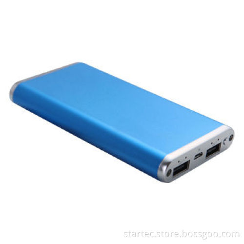 Power bank with 5000mAh capacity, dual USB ports